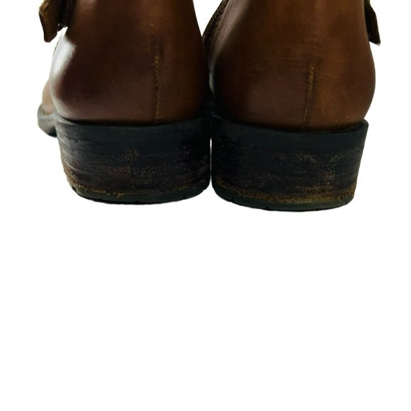 Franco Sarto Women's Perk Motorcycle Boot 7M Smooth Cognac Leather - Picture 8 of 10